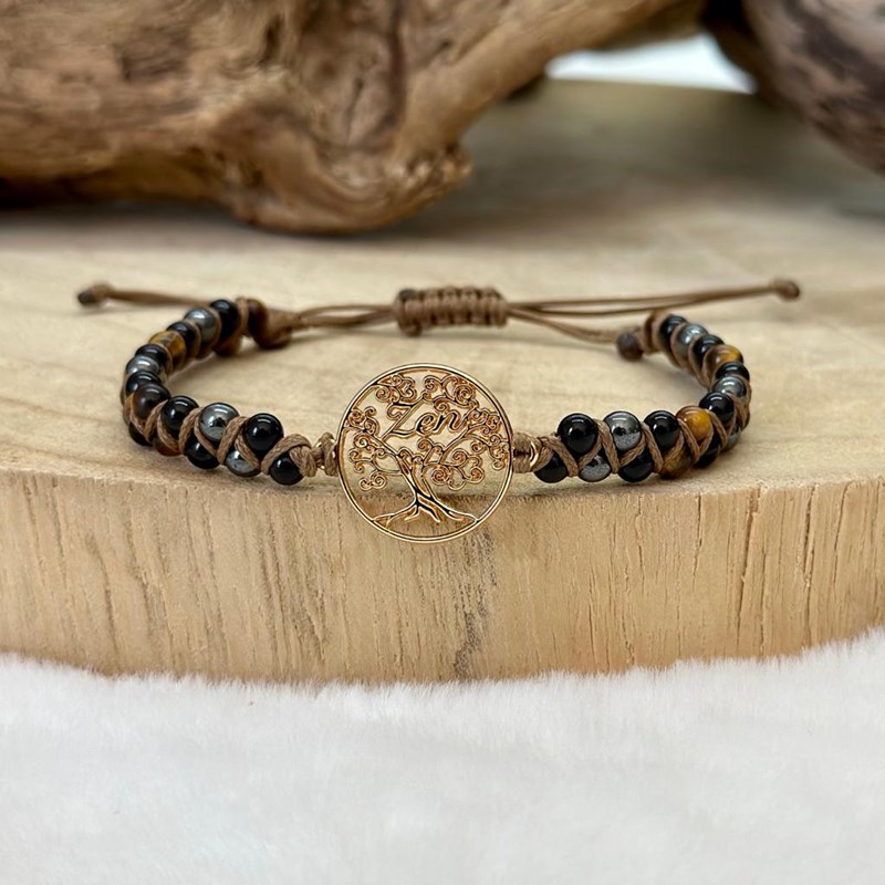 L'Atelier du Bonheur - Bracelet défense en œil de tigre
