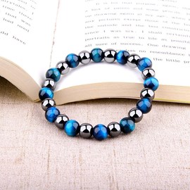 Bracelet double protection bleu