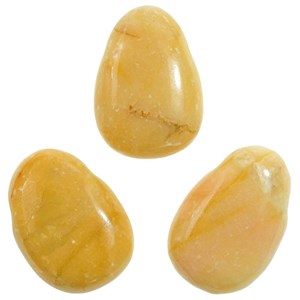 Pendentif goutte jaspe jaune