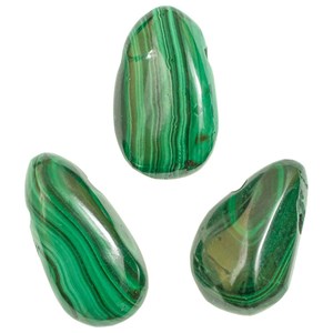 Pendentif goutte malachite
