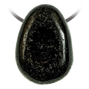 Pendentif goutte tourmaline noire