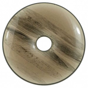 Donut obsidienne translucide 3 cm