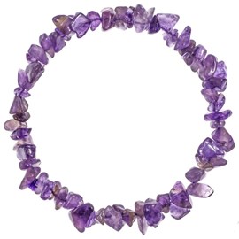 Bracelet en améthyste - perles baroques