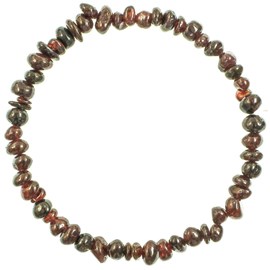 Bracelet en grenat - perles baroques