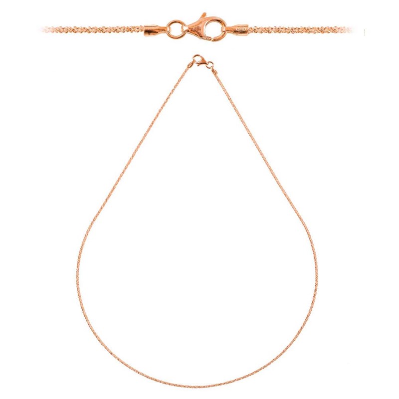 Naturosphère - Chaine criss cross argent plaqué or ros