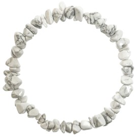 Bracelet en howlite - perles baroques