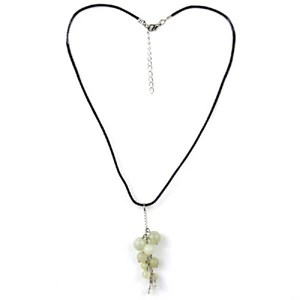 Pendentif grappe jade chine cordon
