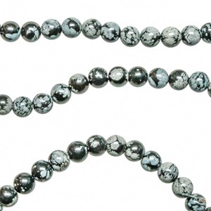 Bracelet obsidienne neige