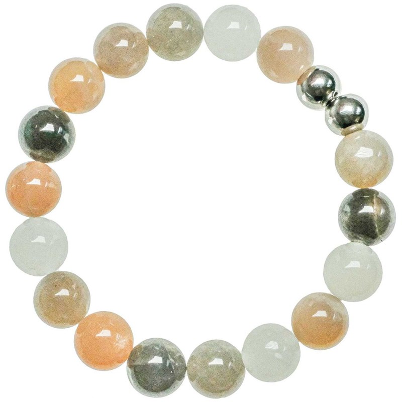 Naturosphère - Bracelet pierre lune orangée