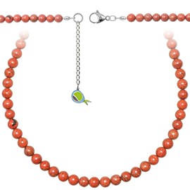 Collier jaspe rouge
