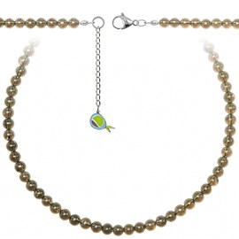 Collier quartz fumé