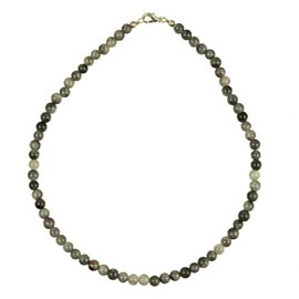 Collier tourmaline grise oeil chat
