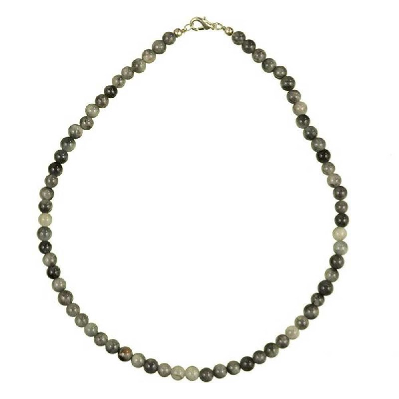 Collier tourmaline grise oeil chat