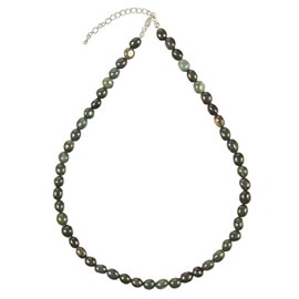 Collier jaspe héliotrope