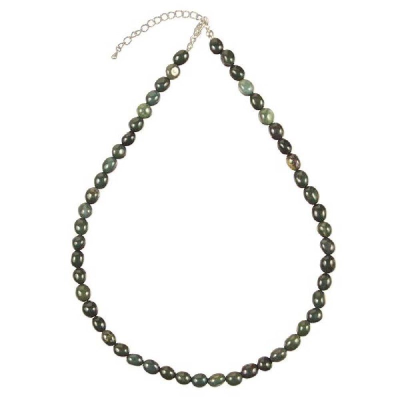 Collier jaspe héliotrope