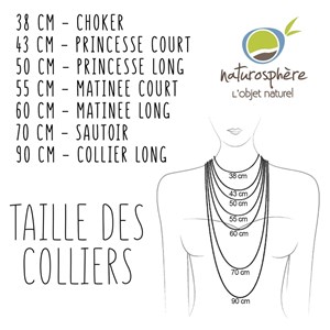 Collier pierre soleil