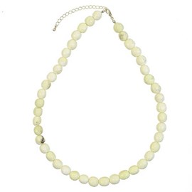 Collier chrysoprase citron