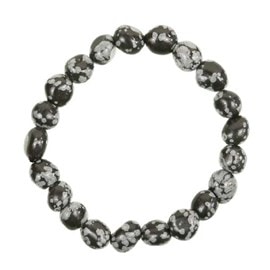 Bracelet obsidienne neige