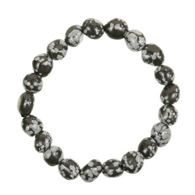 Naturosphère - Bracelet obsidienne neige