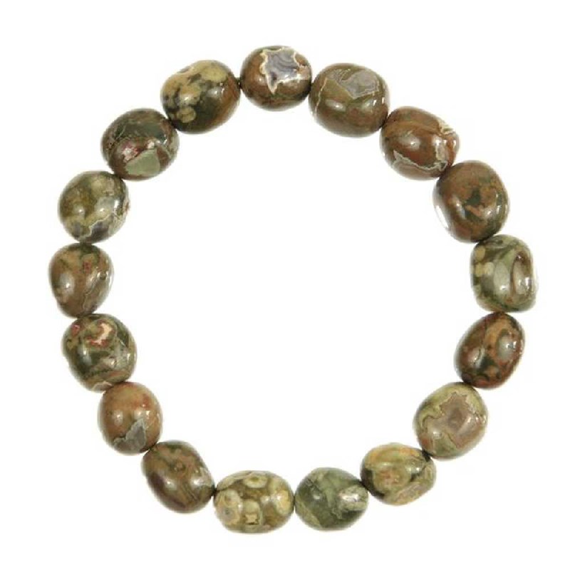 Naturosphère - Bracelet jaspe rhyolite verte