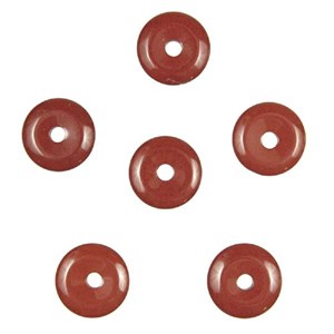 Donut jaspe rouge 2 cm