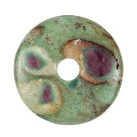 Donut rubis sur fuschite 3 cm