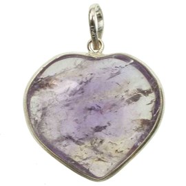 Pendentif coeur en améthyste