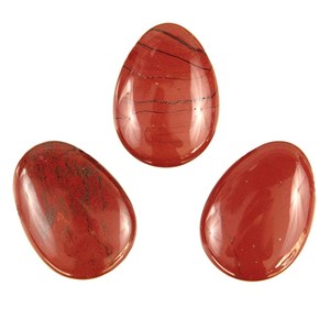 Pendentif goutte jaspe rouge