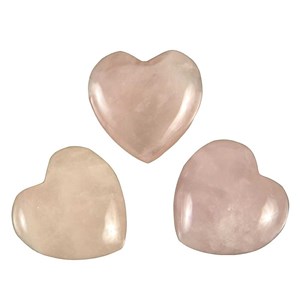 Pendentif coeur quartz rose