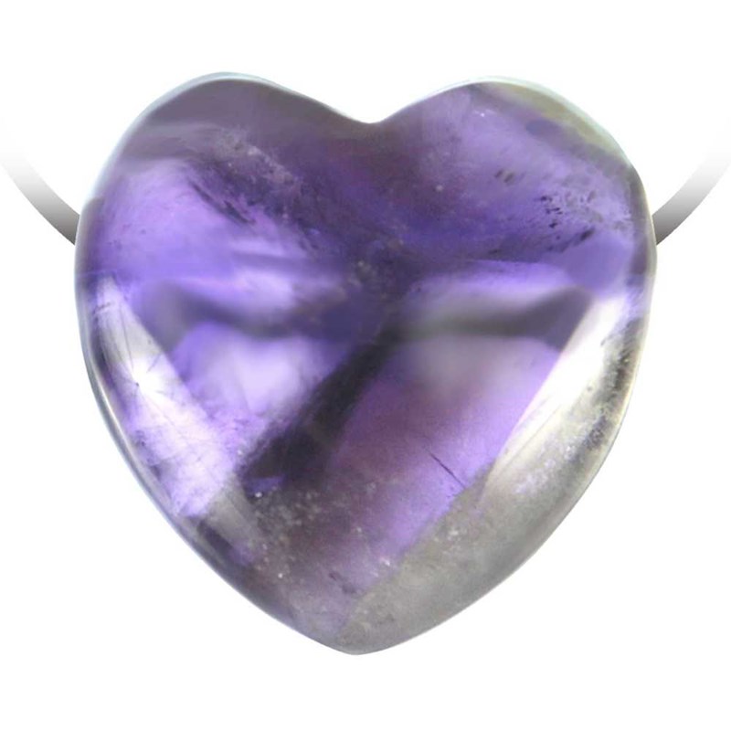 Pendentif coeur améthyste