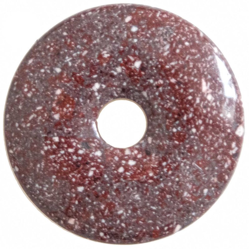 Naturosphère - Donut porphyre impérial rouge 3 cm