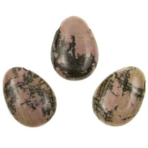 Pendentif goutte rhodonite (striée)