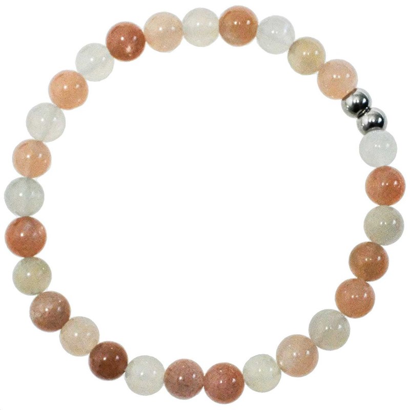 Naturosphère - Bracelet pierre lune orangée