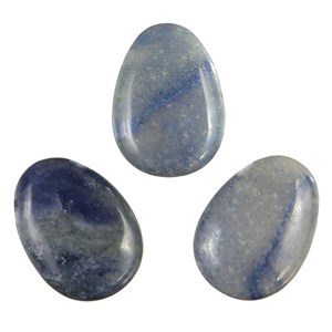 Pendentif goutte quartz bleu