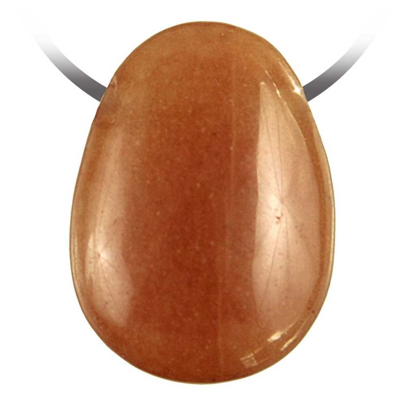 Pendentif goutte aventurine rouge