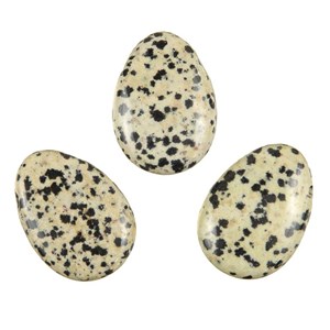 Pendentif goutte jaspe dalmatien