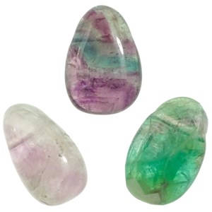Pendentif goutte fluorite