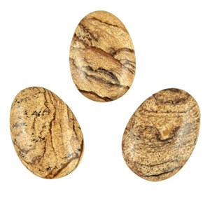 Pendentif goutte jaspe paysage