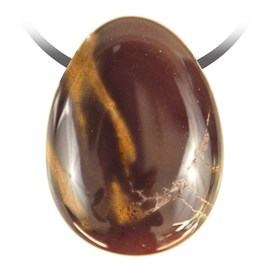 Pendentif goutte jaspe mokaïte