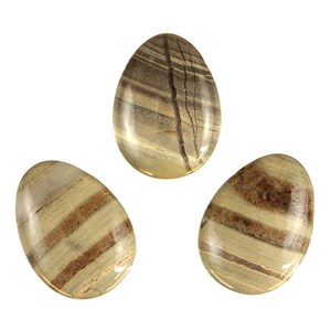 Pendentif goutte jaspe rayé