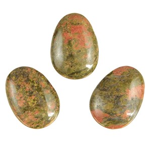 Pendentif goutte unakite