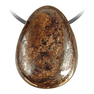 Pendentif goutte bronzite