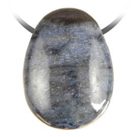 Pendentif goutte dumortierite