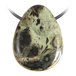 Pendentif goutte jaspe kambaba