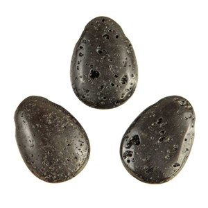 Pendentif goutte pierre lave