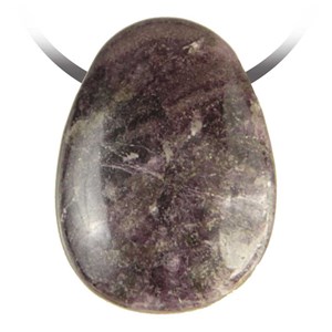 Pendentif goutte fluorite violette