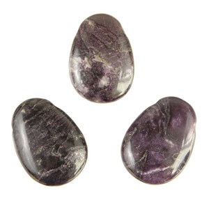 Pendentif goutte fluorite violette