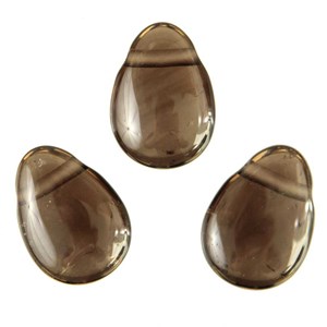 Pendentif goutte cristal fumé