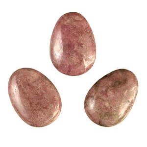 Pendentif goutte rhodonite