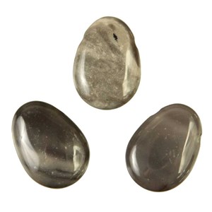 Pendentif goutte pierre percée en silex